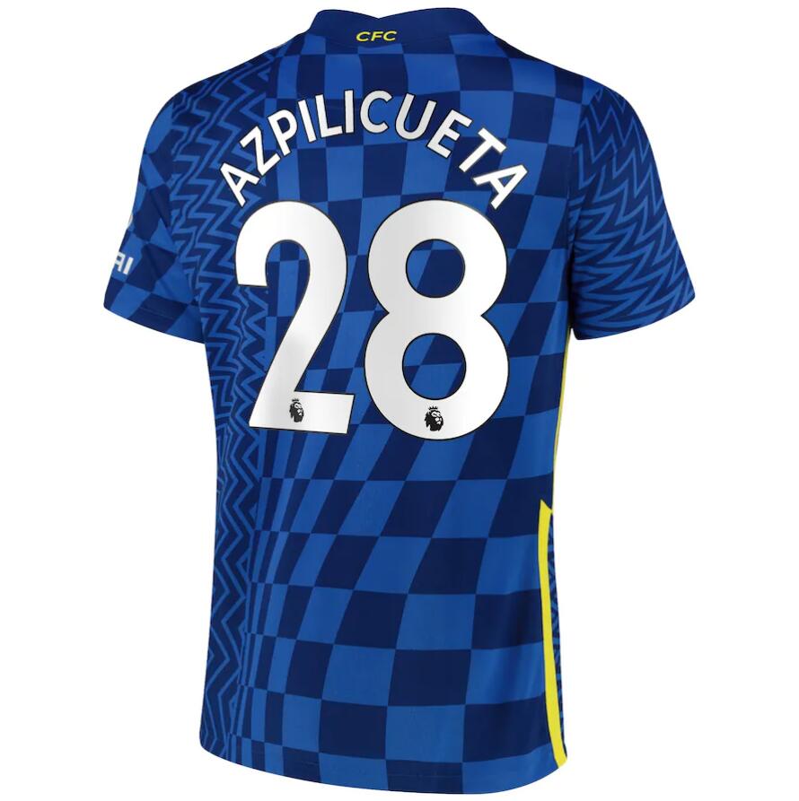 2021/22 Chelsea Home Kit Soccer Jersey Azpilicueta 28 printing